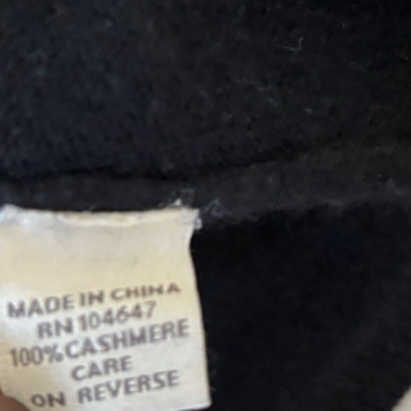 Kinross Cashmere Sweater Vneck Black Soft Womens Small - Picture 10 of 10